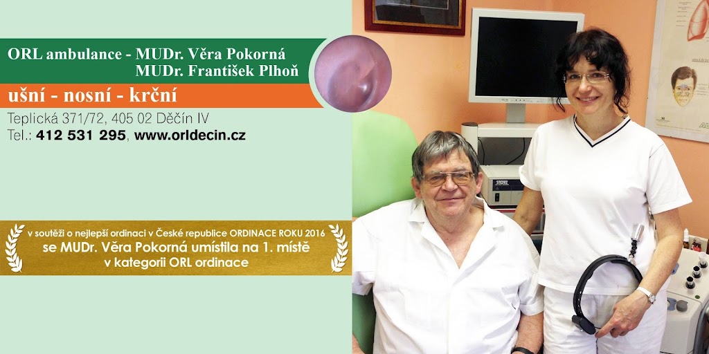 MUDr. Věra Pokorná, MUDr. František Plhoň MUDr. Věra Pokorná, MUDr. František Plhoň